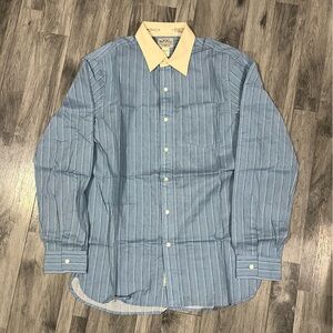 RRL Slim Fit Geo-Striped Woven Shirt
